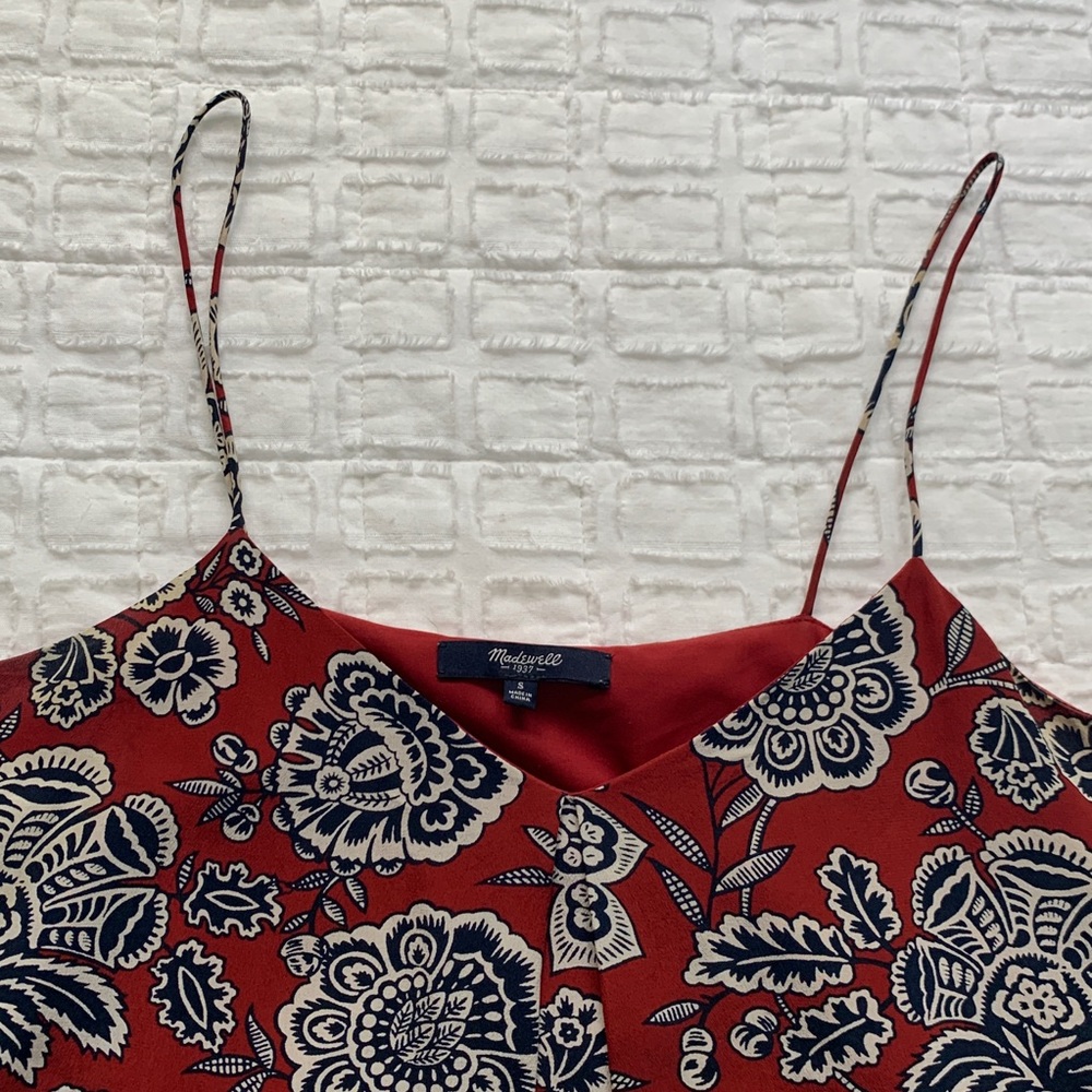 Madewell floral Italian silk dress - Picture 4 of 8